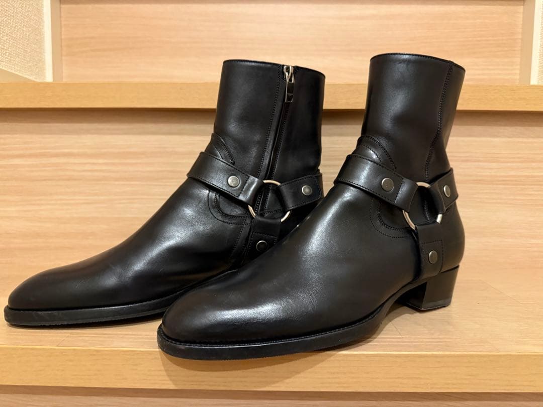 Saint Laurent ワイアット ハーネス リング ブーツ 39