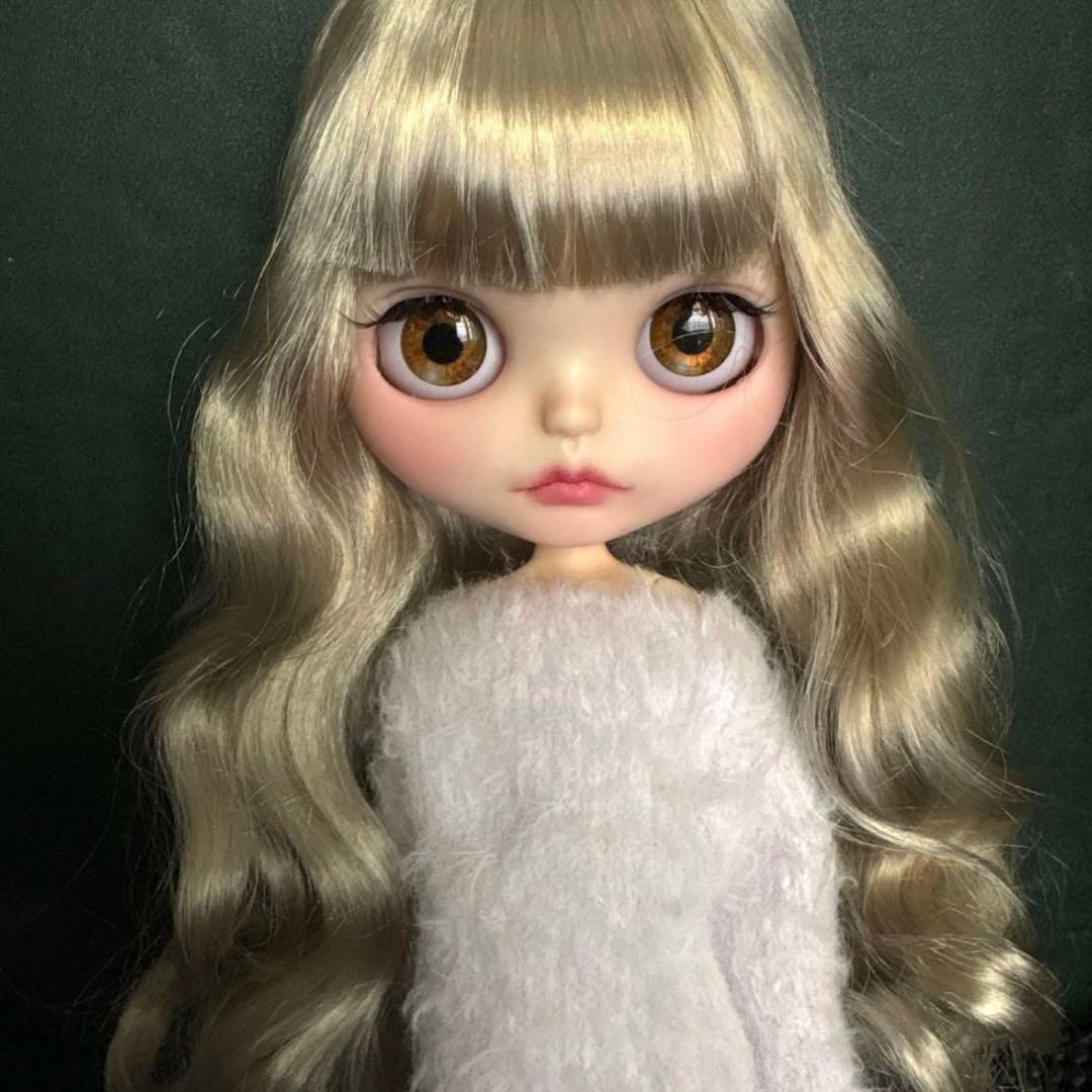 めぐみるく♡アイシードールカスタム❤︎シルバーブロンド❤︎