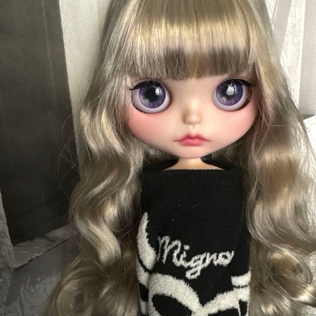 めぐみるく♡アイシードールカスタム❤︎シルバーブロンド❤︎