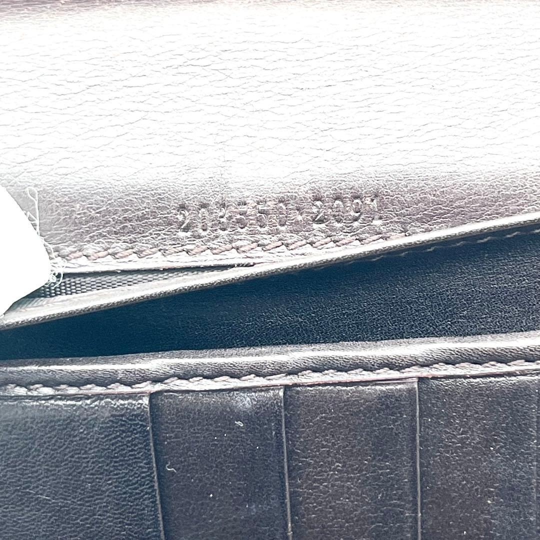 【美品】GUCCI ラブリーハート　グッチシマ　Wホック　ダークブラウン