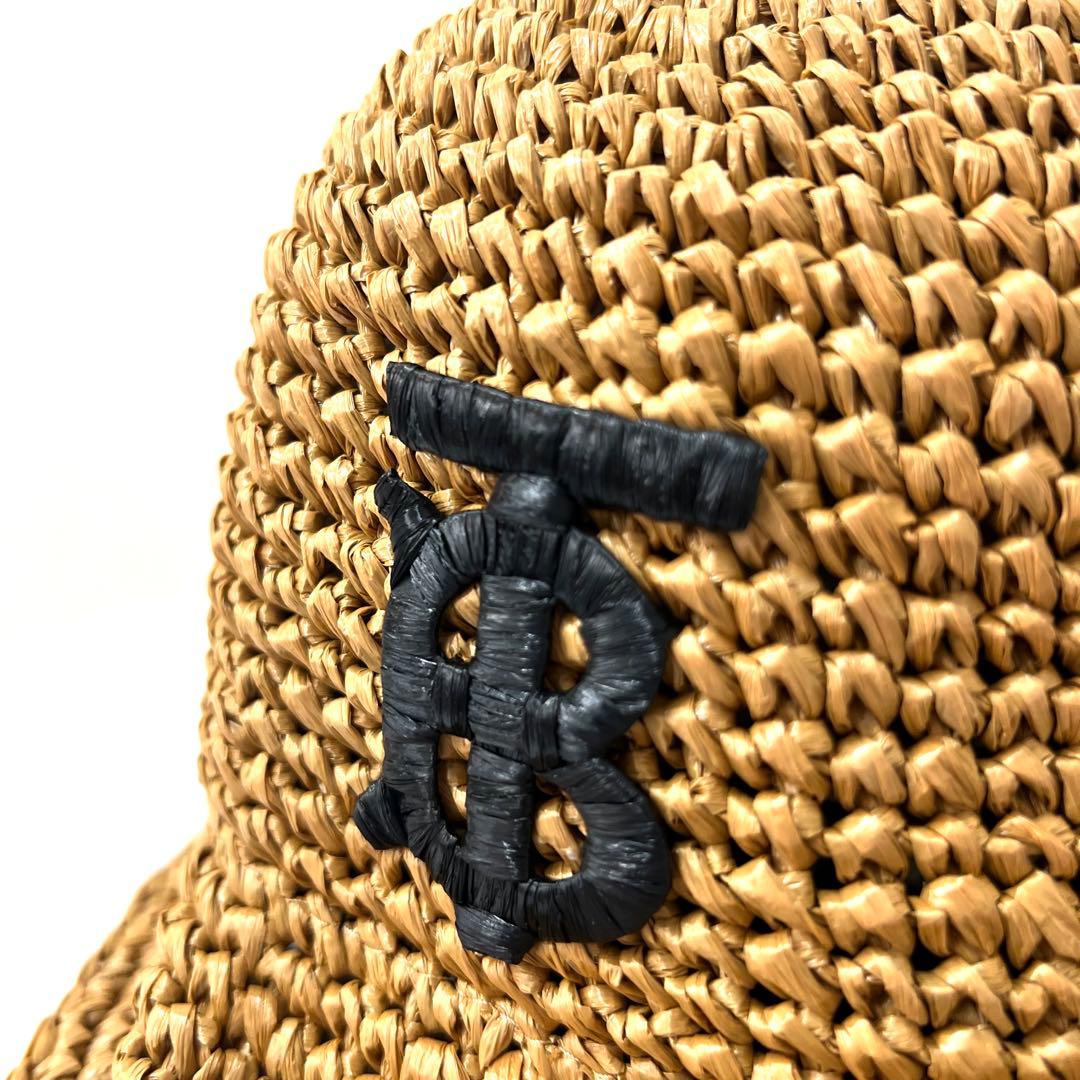 ✨極美品✨　BURBERRY バーバリー ストローハット 麦わら帽子 ベージュ
