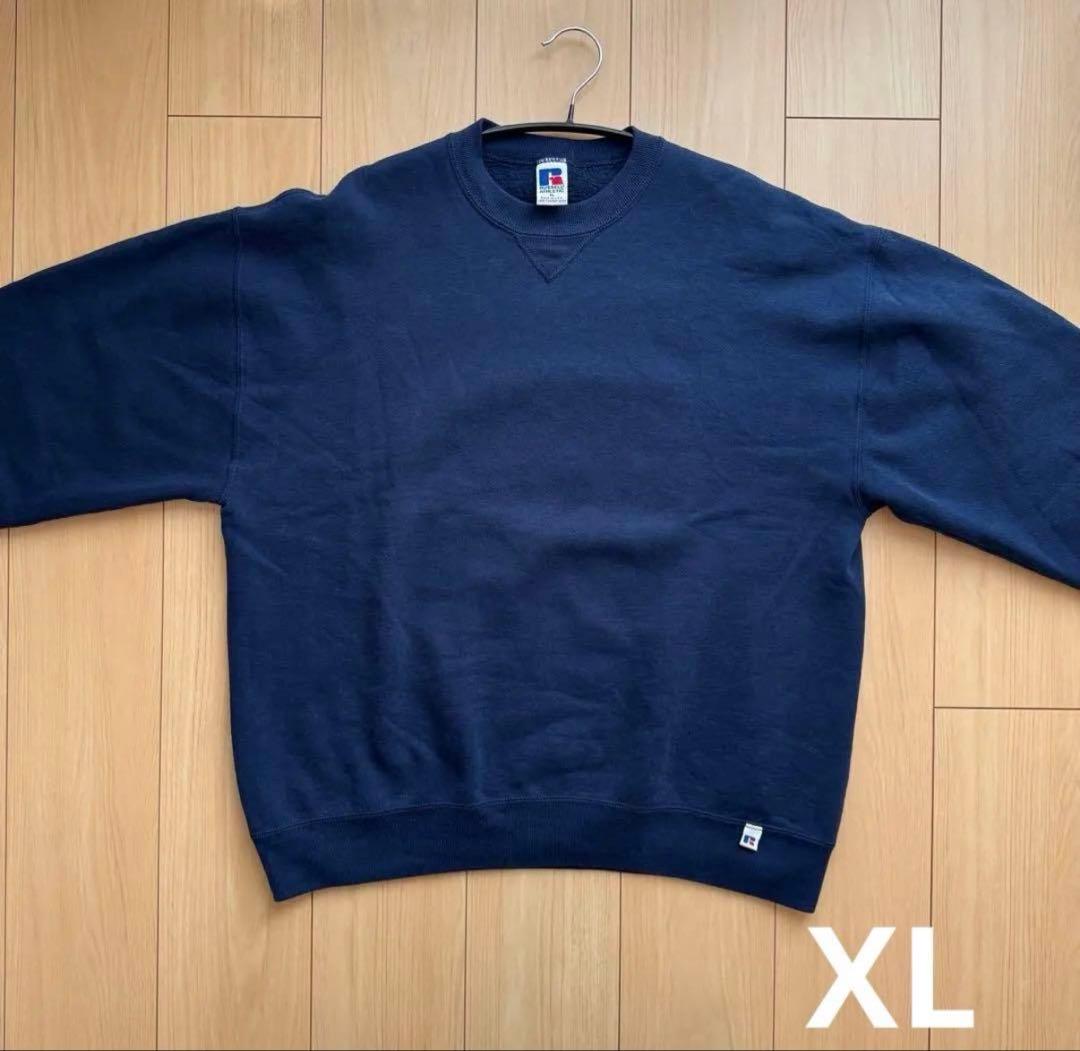 90s USA russel athletic スウェット　ネイビー　XL