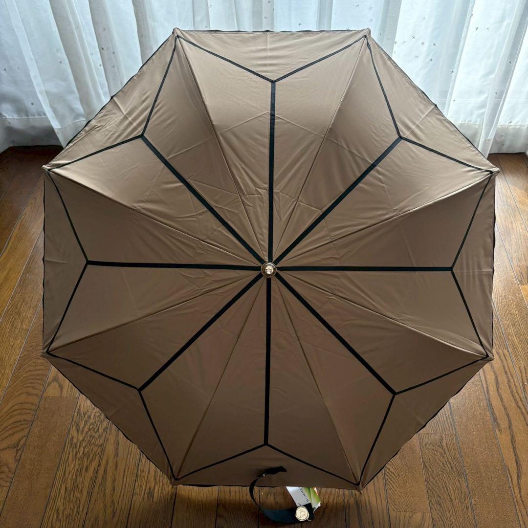 《新品》ビューランス　晴雨兼用　一級遮光　日傘　折りたたみ傘　ブラウン　H⑤