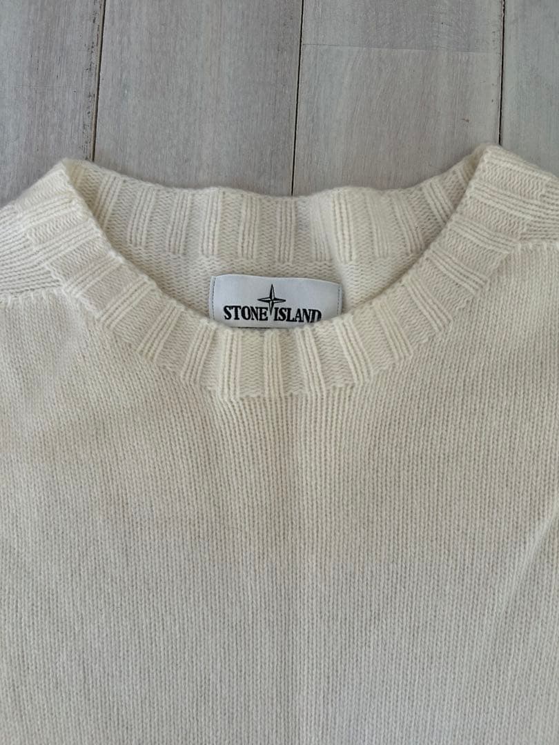 STONE  ストーンアイランド ニット ホワイト サイズL 美品