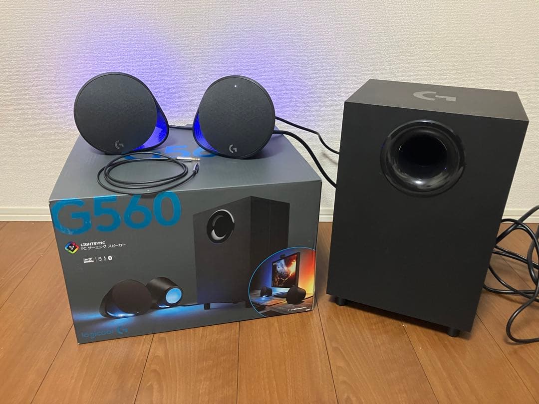 Logicool G560 ゲーミングスピーカー RGBライト付き 箱あり