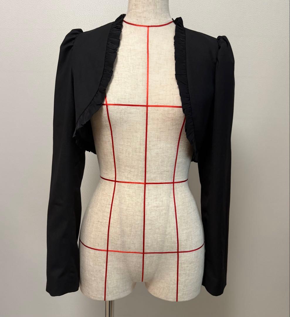 Sheglit クラシカルフリルボレロ 黒