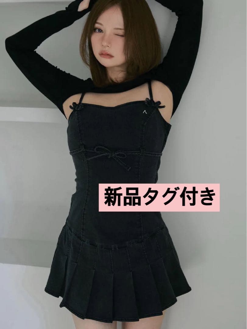 andmaryアンドマリー❤︎Bonnie denim mini dress