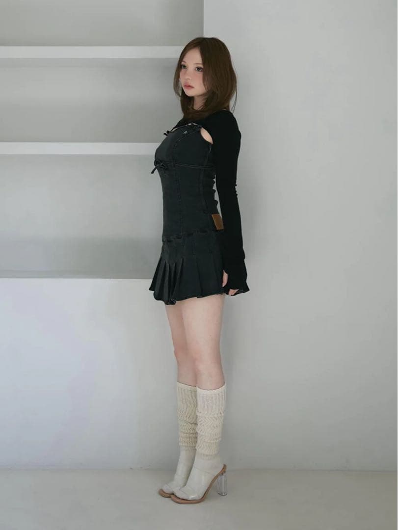 andmaryアンドマリー❤︎Bonnie denim mini dress