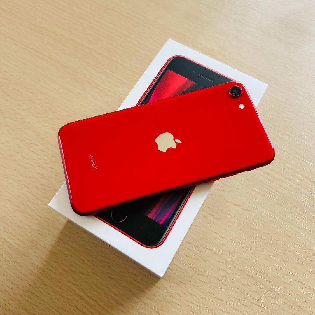 美品 iPhone SE 第2世代 （SE2） RED 64GB SIMフリー