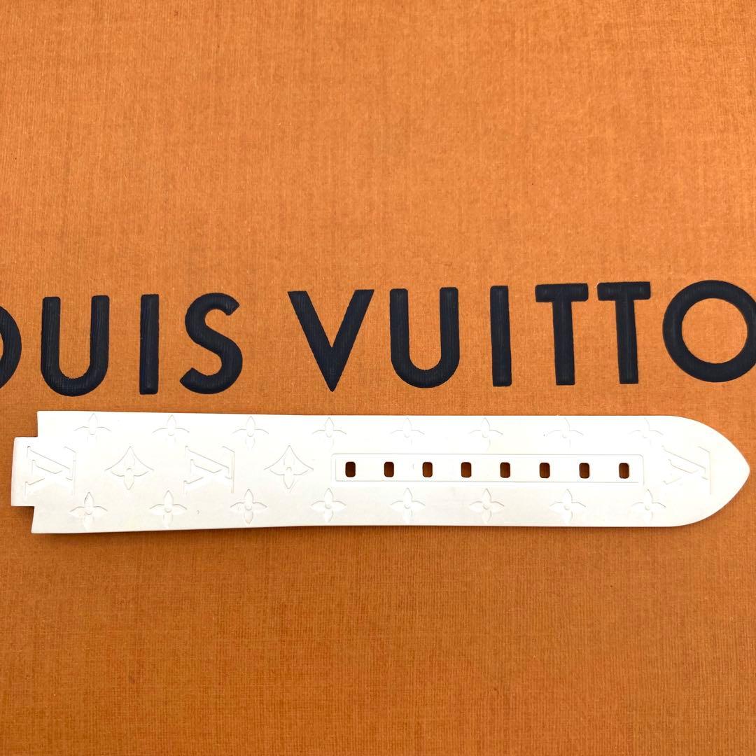 美品 ルイヴィトン タンブール ベルト モノグラム ワンタッチ ホライゾン 白