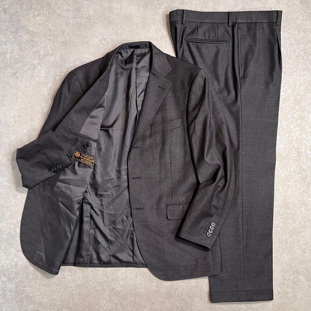 【美品】ロロピアーナ ミツミネ セットアップスーツ グレー AB5