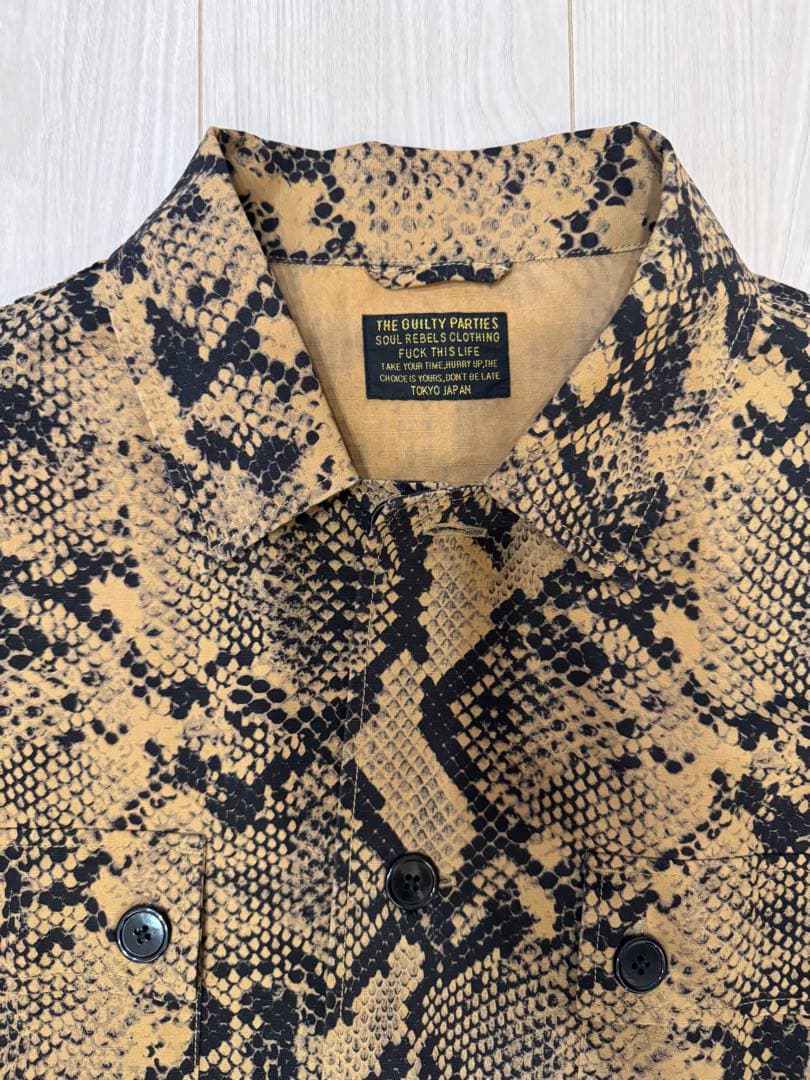 ワコマリア アーミーシャツ L パイソン シャツジャケット wackomaria