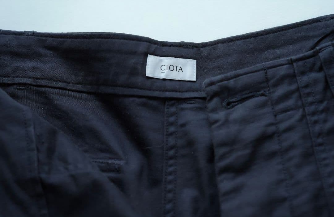 CIOTA シオタ ベイカーパンツ 黒