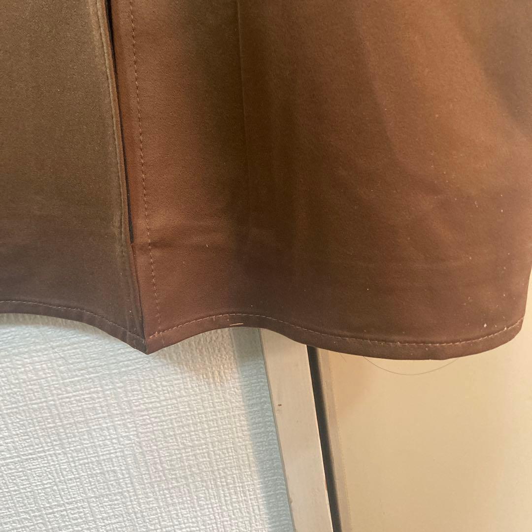 タグ付き　LEja レーススリットAラインロングワンピースドレス　BROWN