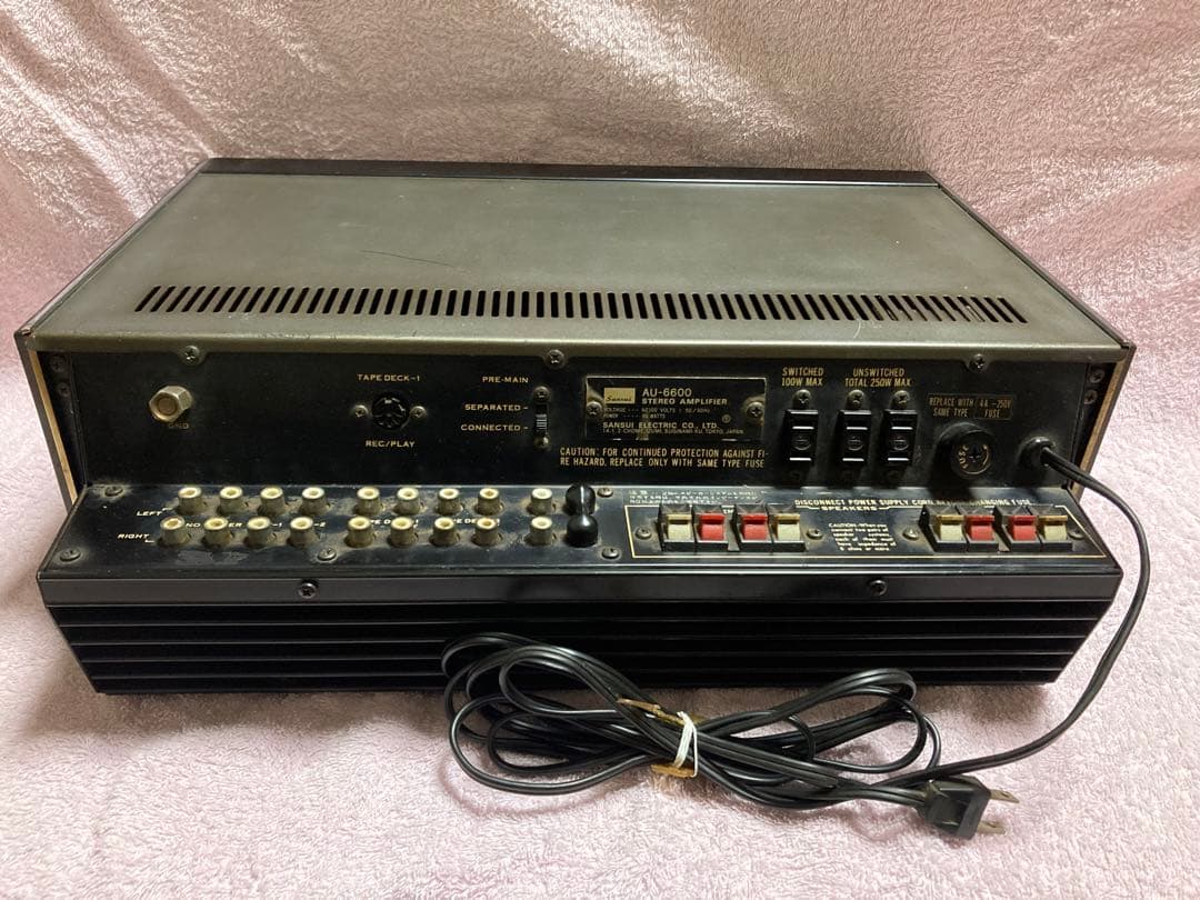 ⭐️動作OK! SANSUI プリメインアンプ　AU-6600