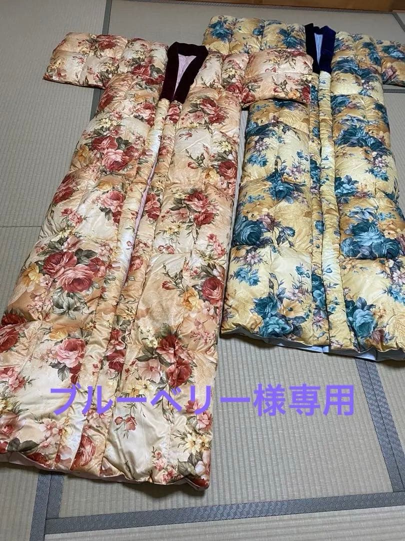 羽毛かい巻きセット（赤・青）