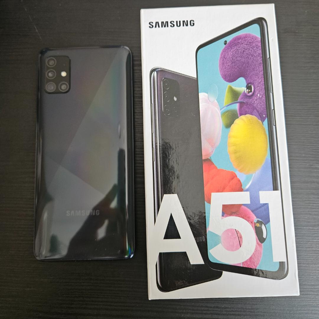 A51本体Sim Free(バッテリー交換済み+カメラフィルム+液晶フィルム)