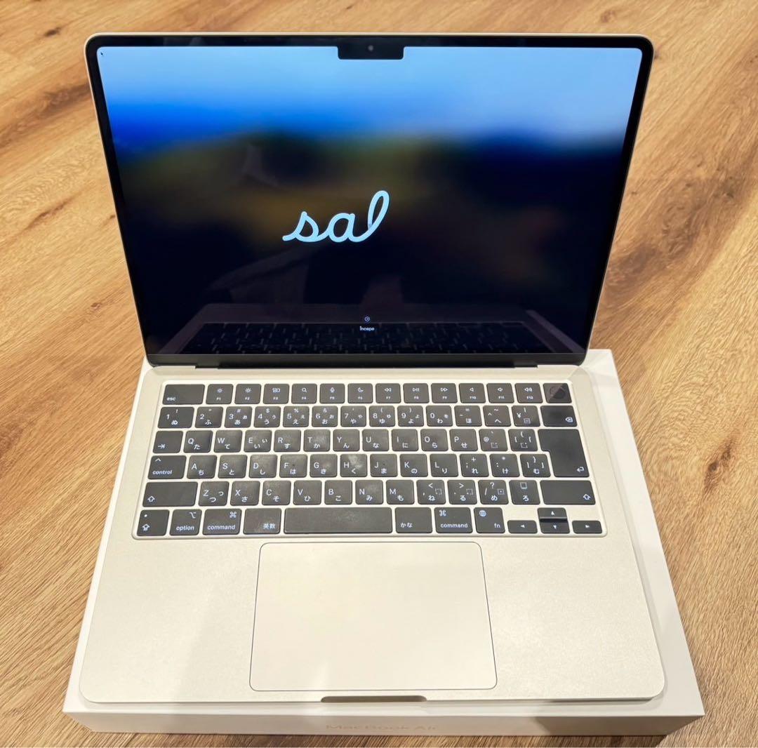 MacBook Air M2 2022 13.6インチ8/256GBスターライト