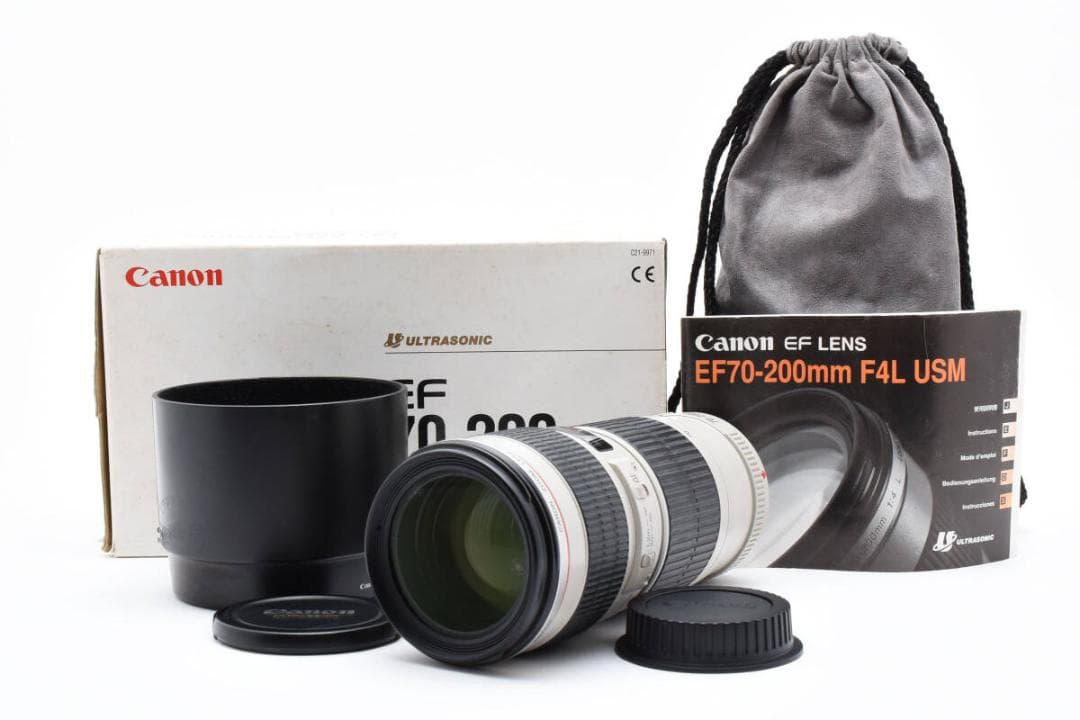【極美・完動品／箱付き】Canon EF 70-200mm F4L USM