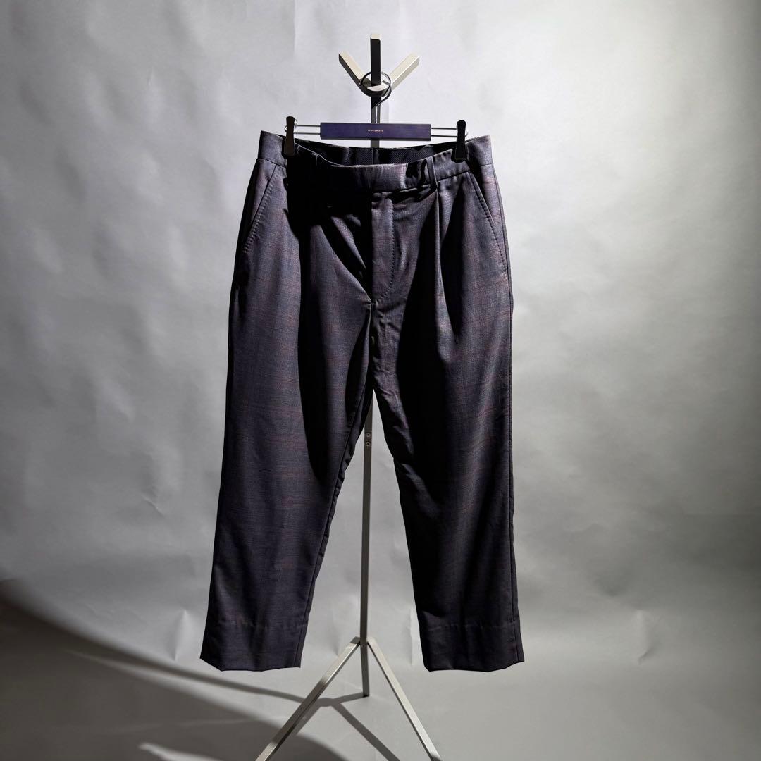 WACKOMARIA DORMEUIL社製 ワンタックウールスラックス S