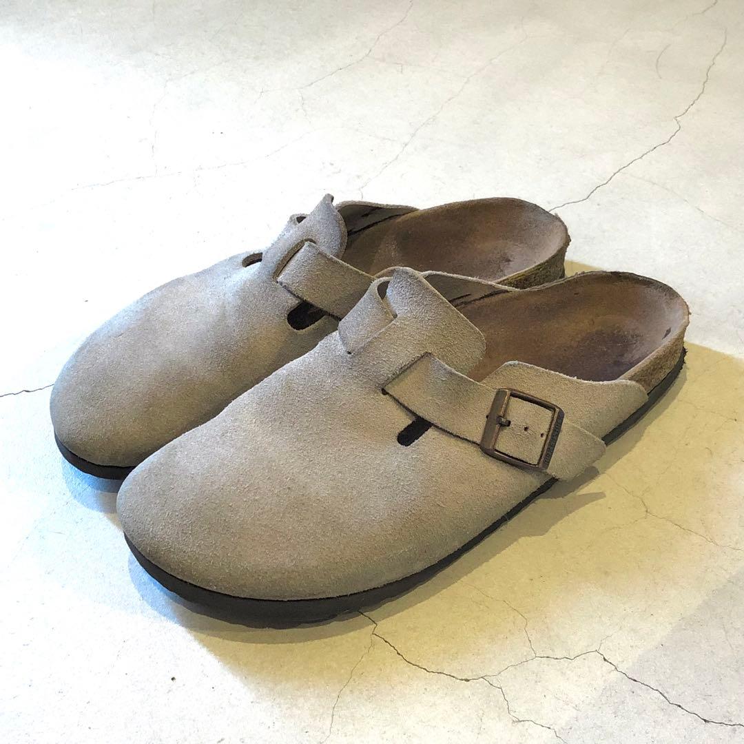 ビルケンシュトック　ボストン　サンド　スウェード　ナロー幅　42 ドイツ製
