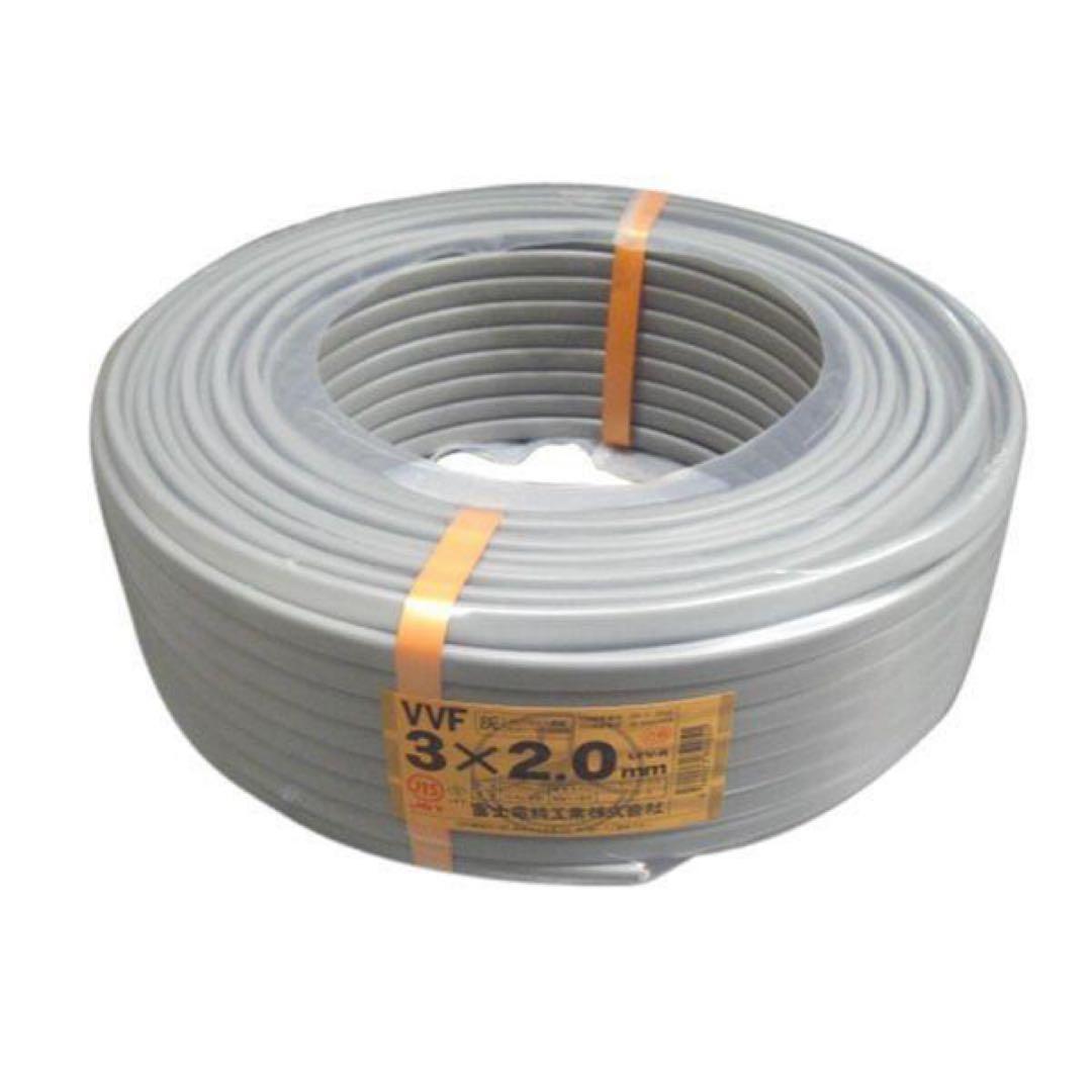 VVFケーブル 3×2.0mmグレー