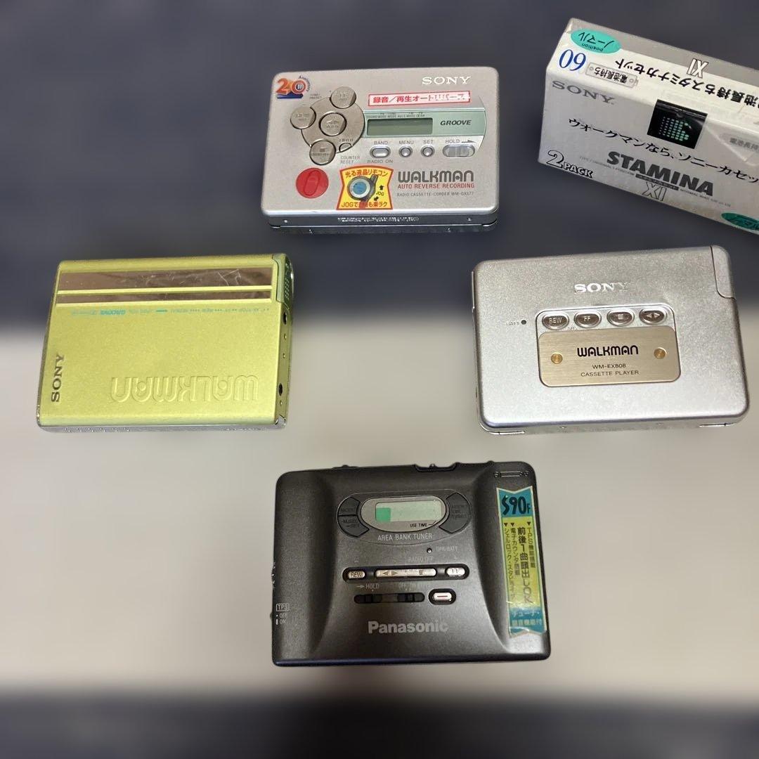 SONYカセットウォークマン3種Panasonic RQ-S90 ※全てジャンク