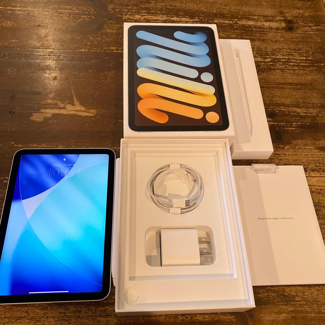 iPad mini 第6世代 64GB simフリー【アップルペンシル付属】