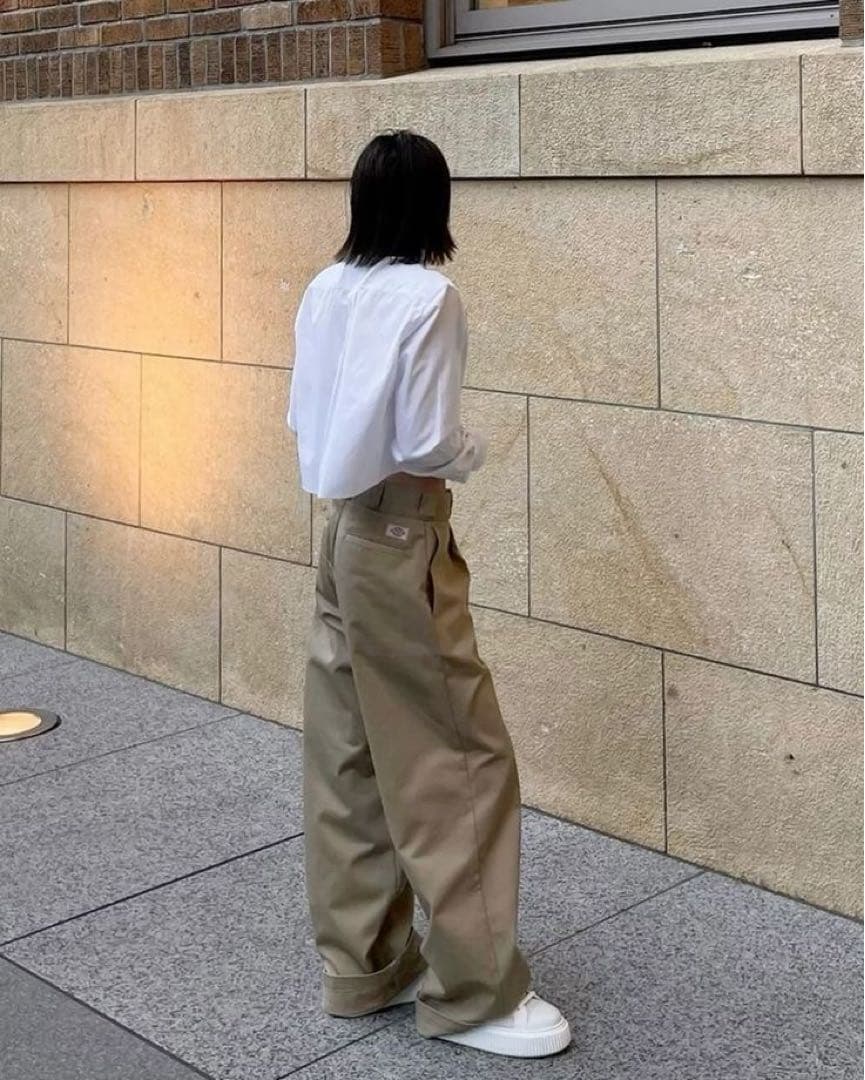 Dickies×ok.soon ワイドチノ ベージュ