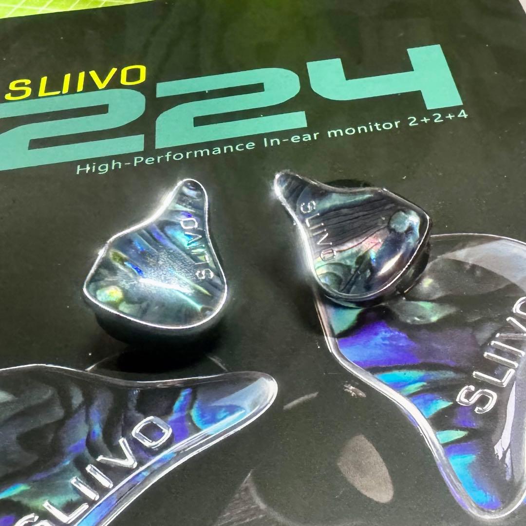 イヤホン SLIIVO SL224 IEM 2DD+2BA+4MICRO PLANAR