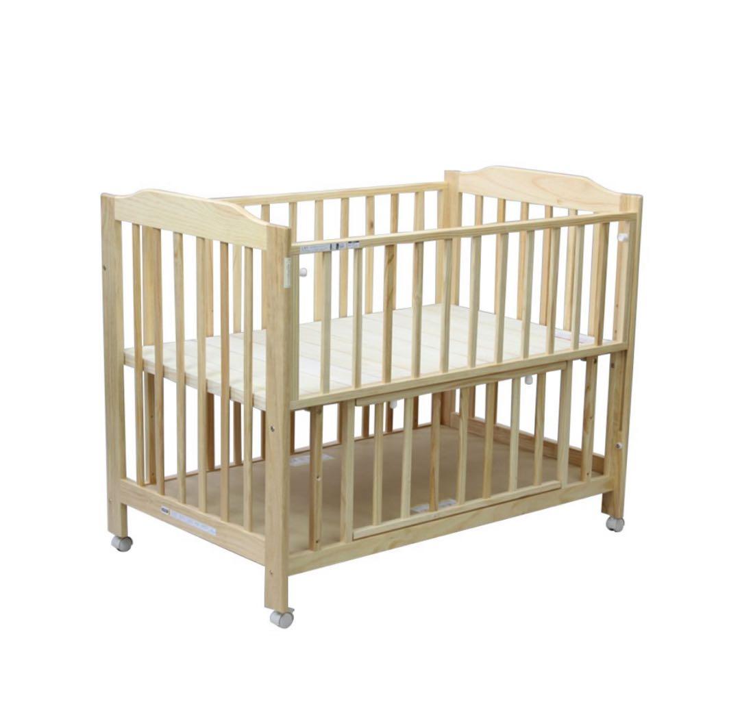 ベビーベッド ハイタイプ 床板すのこカトージ(KATOJI)ぐうぐうねんね付