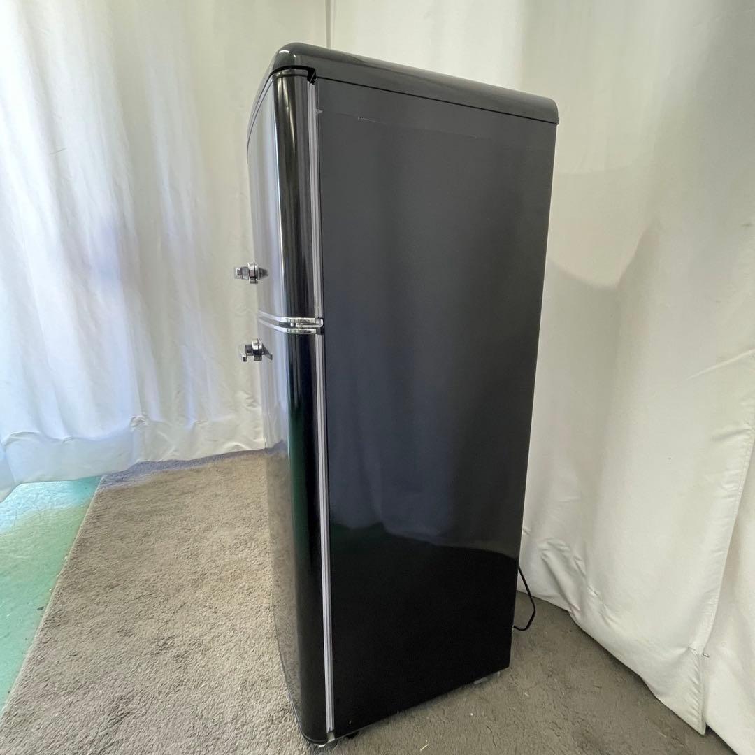 383⭕️冷蔵庫　アイリスオーヤマ　一人暮らし　小型　ブラック　安い　設置無料