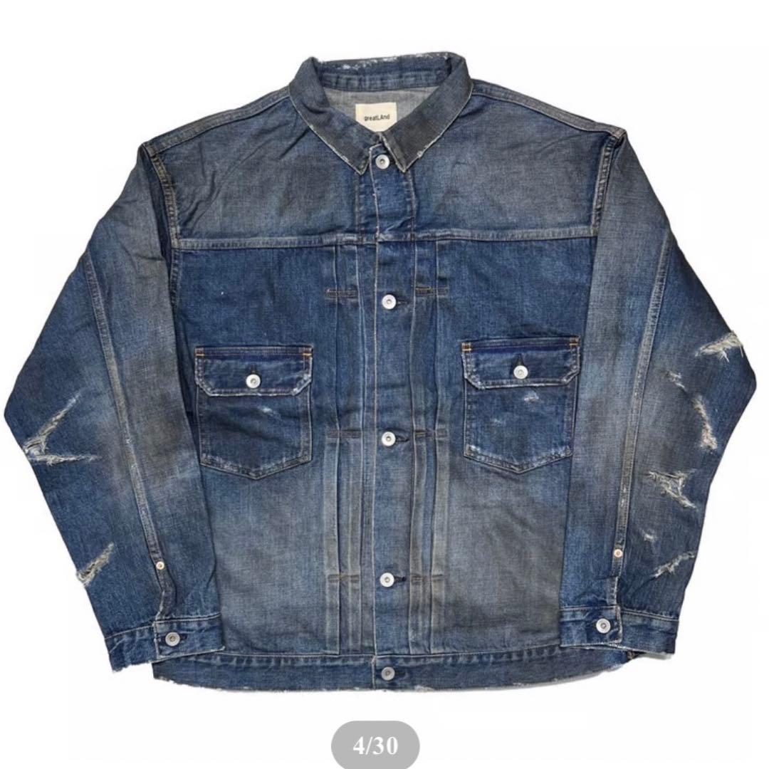 新品greatLAndLOGANDENIM10YERASDENIMJACKET