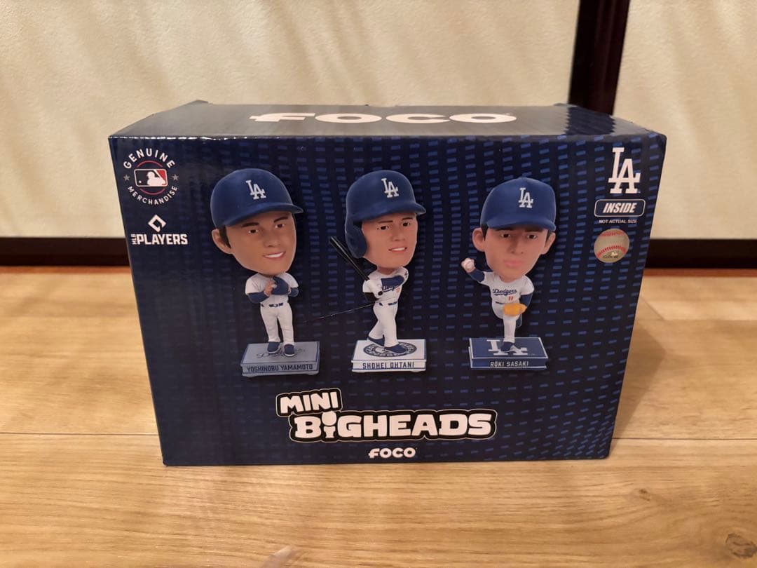 MLB公式世界5000個限定ドジャース ボブルヘッド 3体セット 大谷佐々木山本