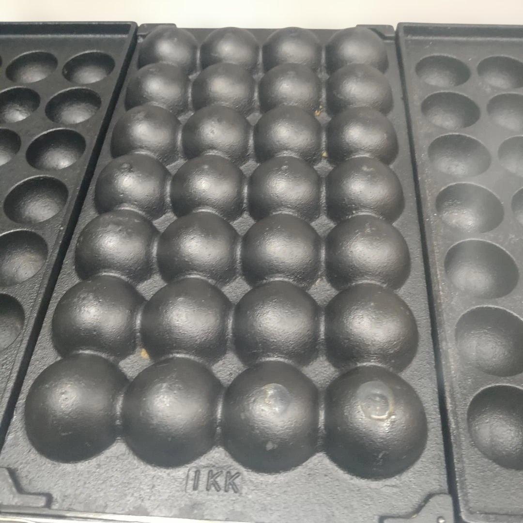 たこ焼き鉄板のみ28穴×3連（3枚）フチ高 鉄鋳物 283SH用　IKK伊東金属