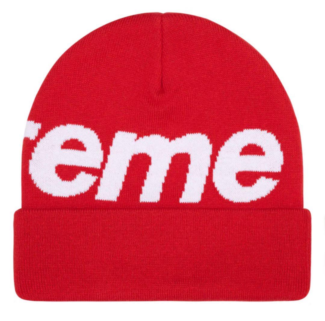 【即日発送】シュプリーム Supreme Big Logo Beanie Red