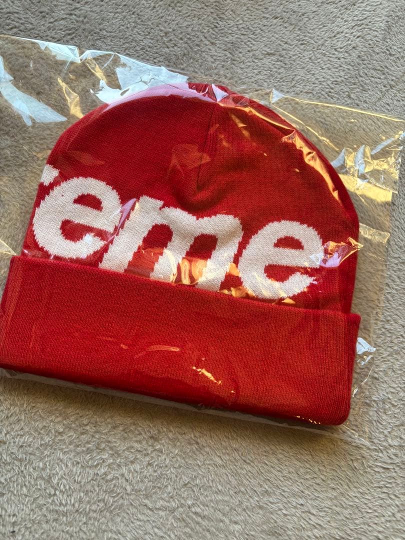【即日発送】シュプリーム Supreme Big Logo Beanie Red