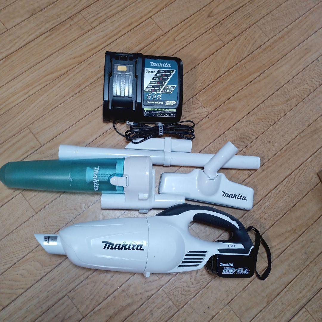 マキタ14.4V充電式クリーナーCL141FD バッテリ、充電器、サイクロン付