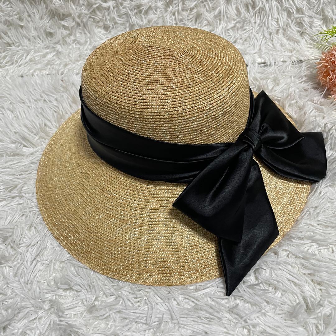 新品　eimy istoire エイミーイストワール　麦わら帽子　ハット　帽子