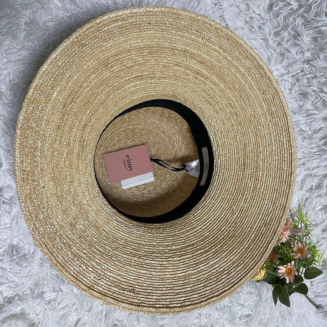新品　eimy istoire エイミーイストワール　麦わら帽子　ハット　帽子