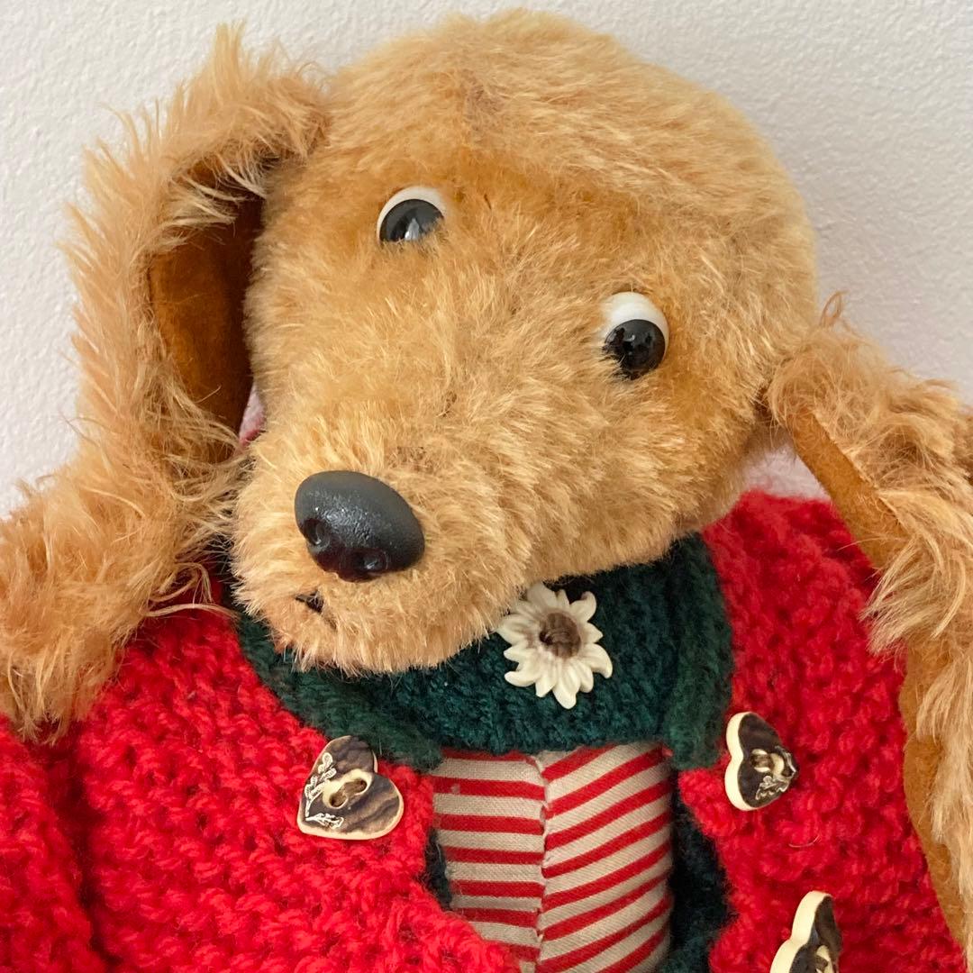 ダックスフント　犬　ぬいぐるみ　ダックス　南ドイツ　シュコー　ヴィンテージ