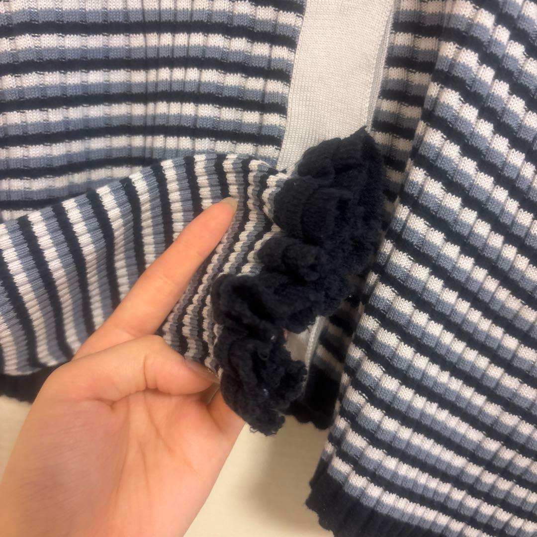 sua　AKANE UTSUNOMIYA襟付きニットカーディガン