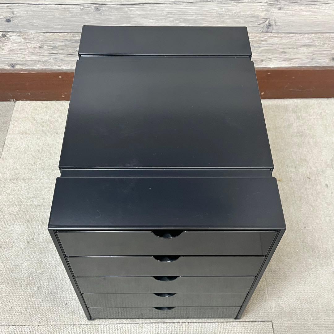 USM イノス ボックス 5段クローズ 色：graphiteblack （２）