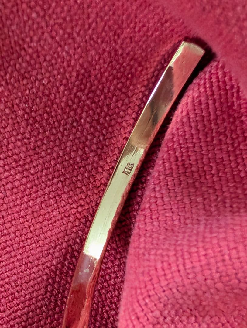 K18 ハンドメイド バングル 12.8g