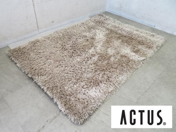 展示品■アクタス■シャギーラグ■ロングパイル■アクセントラグ■203×143㎝
