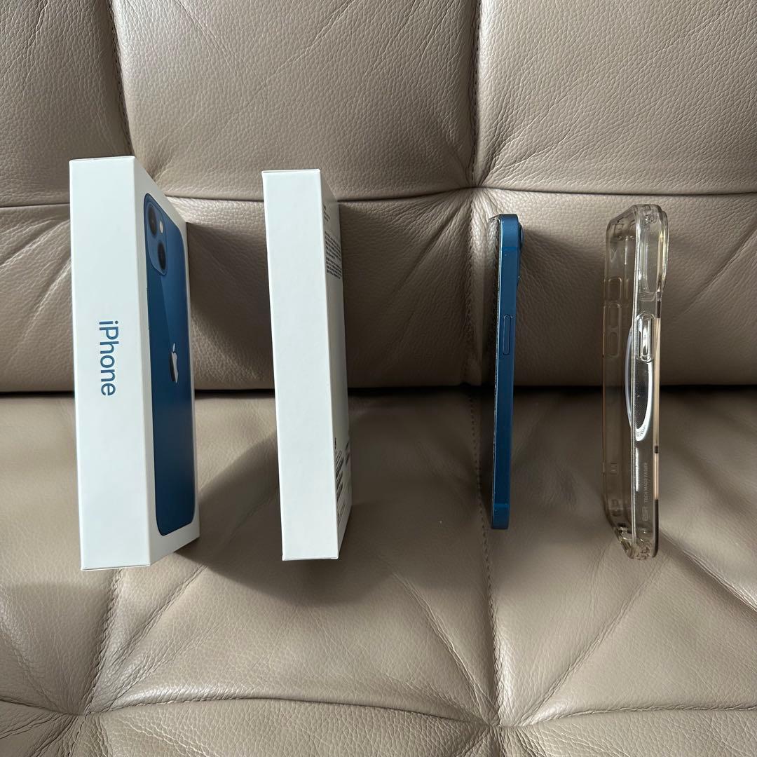 iPhone 13 ブルー 128GB SIMフリー ケース フィルム付き