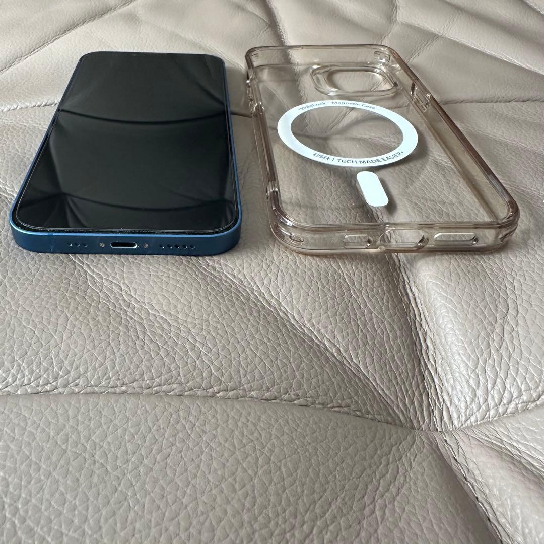 iPhone 13 ブルー 128GB SIMフリー ケース フィルム付き