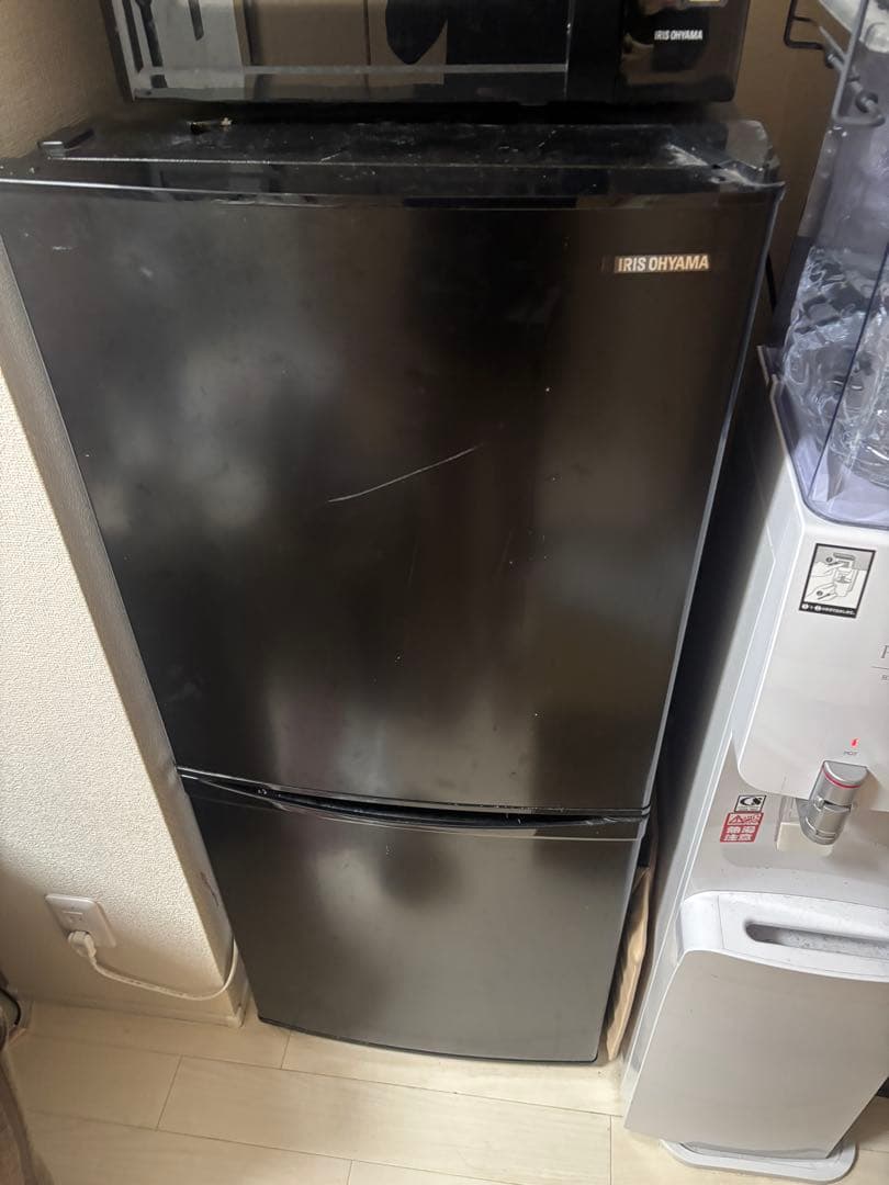 ブラック 2ドア冷蔵庫