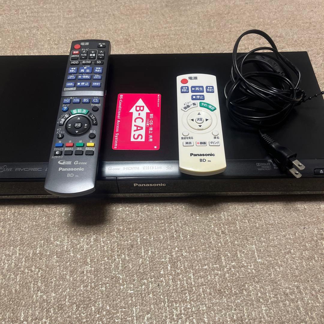 パナソニックブルーレイレコーダー500ＧB BR590 HDMIケーブル付き