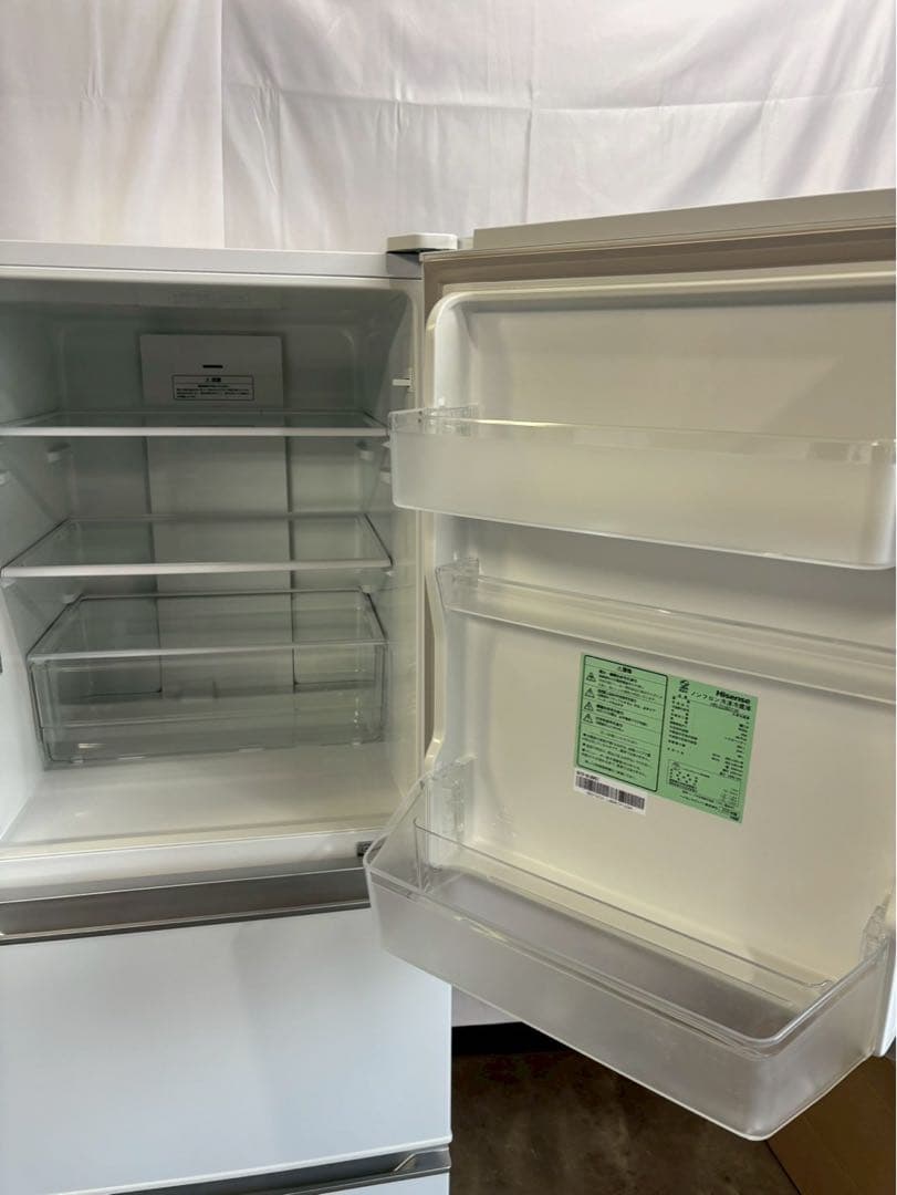 Hisense 3ドア冷蔵庫 HR-D2801W 2020年製 282L 右開き